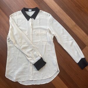 100% SILK LONG SLEEVE ARITZIA BLOUSE